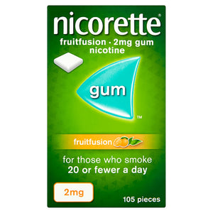 Nicorette Fruitfusion Gum 2mg 105 Pieces