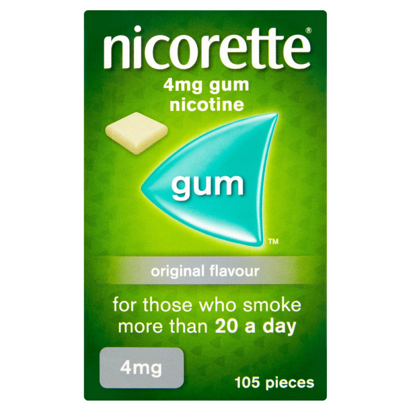 Nicorette Original Gum 4mg 105 Pieces