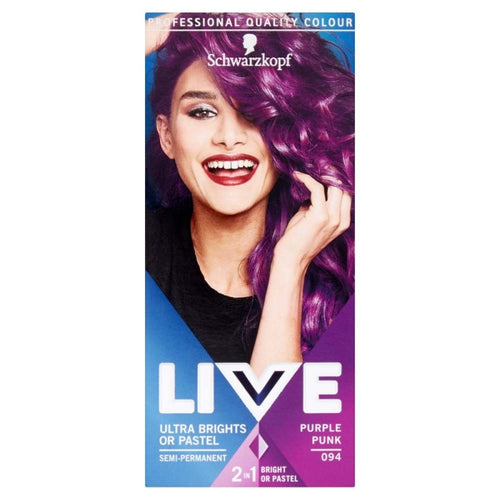 Schwarzkopf Live Ultra Brights Or Pastel 94 Purple Punk Hair Dye