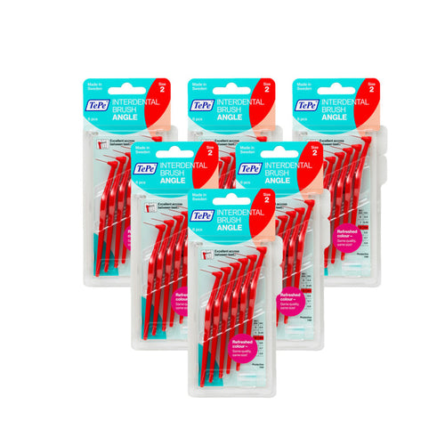 TePe Angle Interdental Brush Red 6 Pack