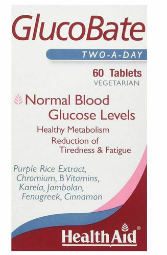 HealthAid GlucoBate Vegetarian Tablets (Pack of 60)