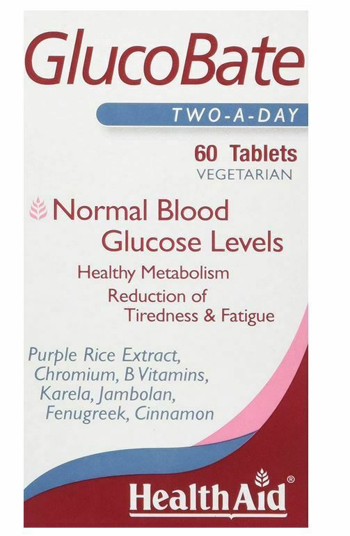 HealthAid GlucoBate Vegetarian Tablets (Pack of 60)