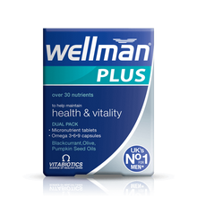 Load image into Gallery viewer, Vitabiotics Wellman Plus Omega 3-6-9