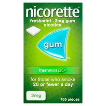Load image into Gallery viewer, Nicorette Freshmint Gum 2mg 105 Pieces