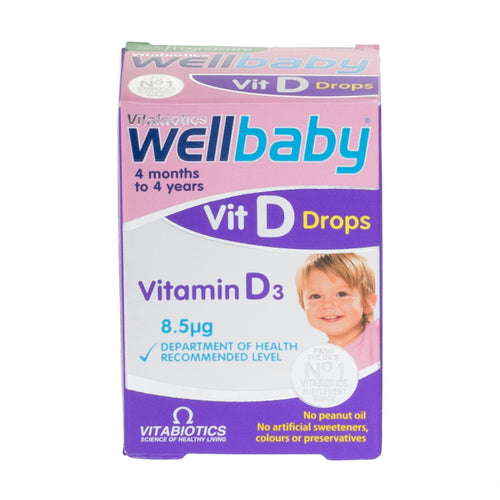 Vitabiotics Wellbaby Vitamin D-Drops 4 Months To 4 Years