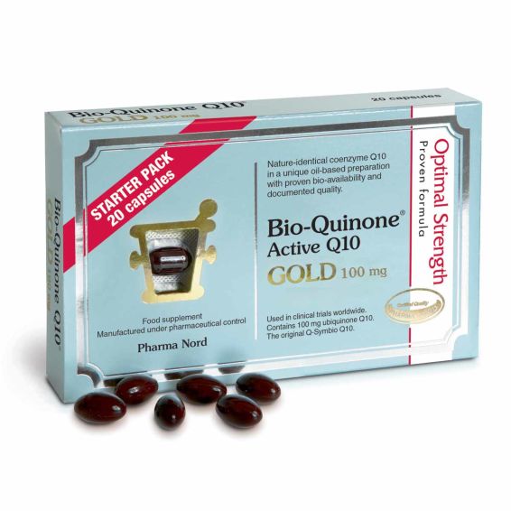 Pharma Nord Bio-Quinone Active Q10 Gold 100mg Starter Pack 20 Capsules