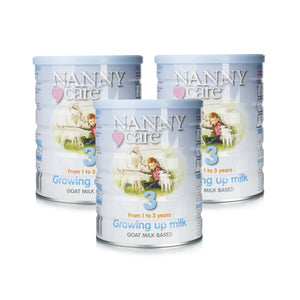 Nannycare 3 Goat Milk Based Growing Up Milk From 1-3 Years - Triple Pack