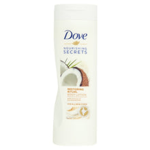 Load image into Gallery viewer, Dove Nourishing Secrets Body Lotion Restoring with Coconut and Almond