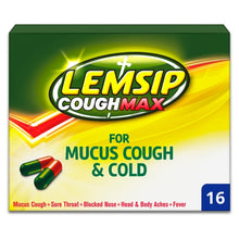 Load image into Gallery viewer, Lemsip Cough Max For Mucus Coughs &amp; Colds Capsules