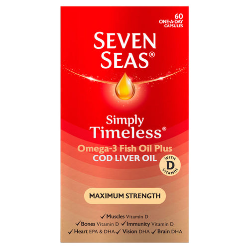 Seven Seas Cod Liver Oil Maximum Strength Capsules