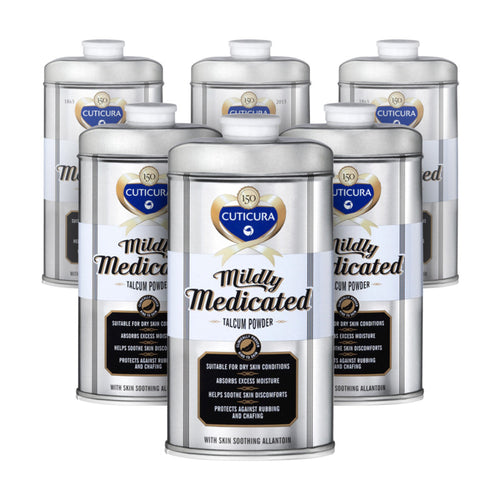 Cuticura Mildly Medicated Talcum Powder - 6 Pack