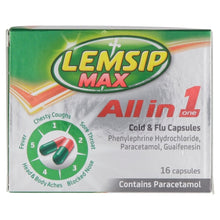 Load image into Gallery viewer, Lemsip Max All In One Cold &amp; Flu Capsules
