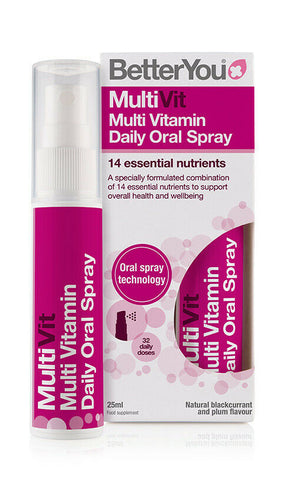 BetterYou Better You MultiVit Oral Spray - Blackcurrant and Plum 25ml