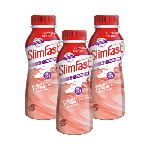 Slimfast Milkshake Bottle Strawberry - Triple Pack