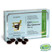 Load image into Gallery viewer, Pharmanord Q10 Green Bio-Quinone 100mg 60 Vegan Capsules