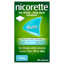 Load image into Gallery viewer, Nicorette Icy White Gum 4mg 105 Pieces