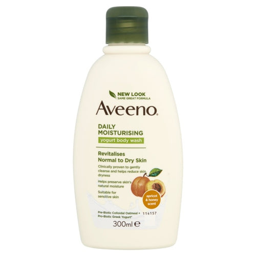 Aveeno Daily Moisturising Yogurt Body Wash With Apricot & Honey