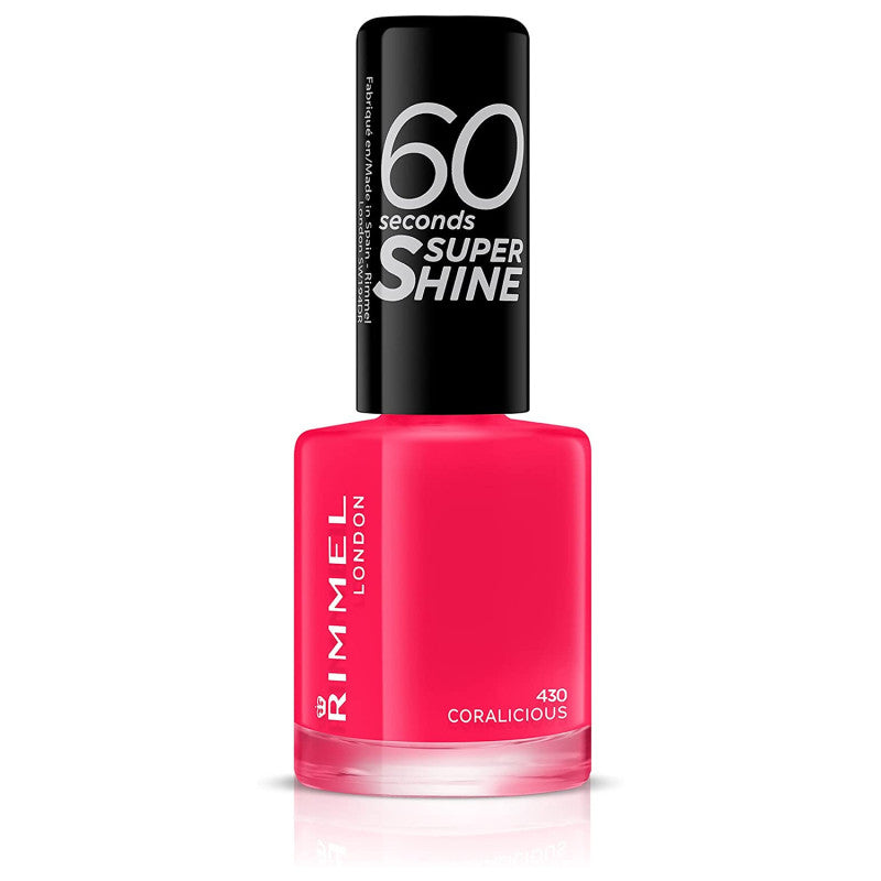 Rimmel 60 Seconds Super-Shine Nail Polish Coralicious 430