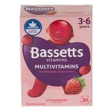 Load image into Gallery viewer, Bassetts Chewy Multivitamins For 3-6 Years - Strawberry Flavour