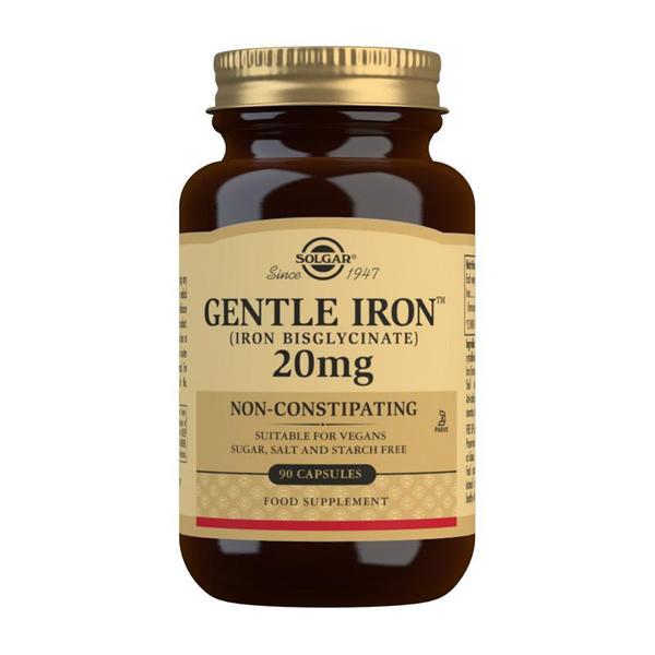 Solgar Gentle Iron 20 mg Vegetable Capsules - Pack of 90