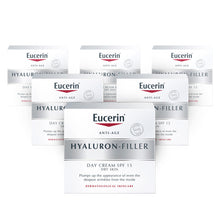 Load image into Gallery viewer, Eucerin Hyaluron-Filler Day Cream for Dry Skin SPF15 - 6 Pack