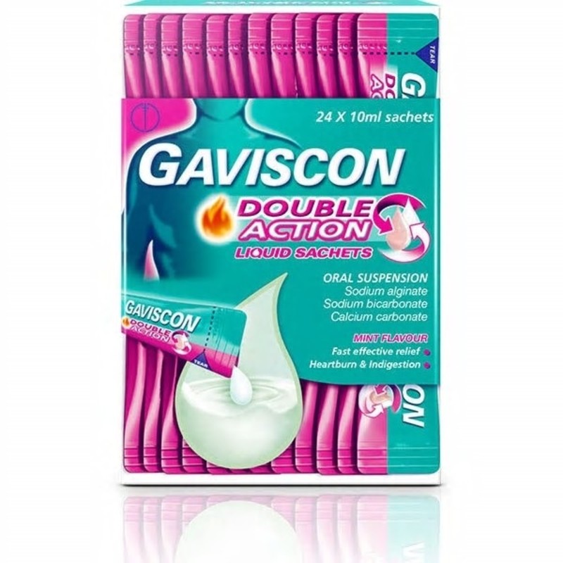 Gaviscon Double Action Liquid Sachets - 24 Sachets