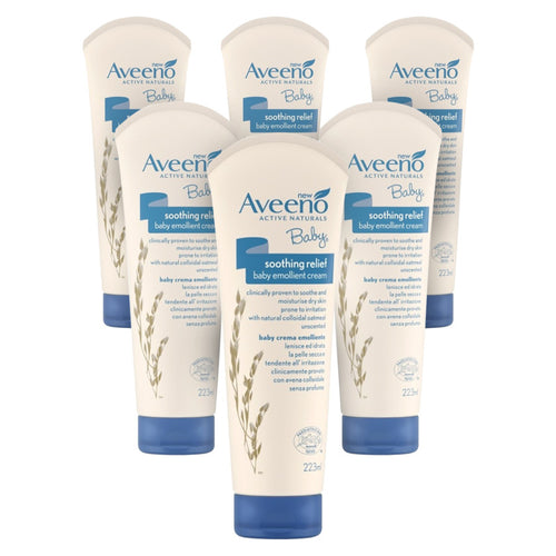 Aveeno Baby Soothing Relief Emollient Cream - 6 pack