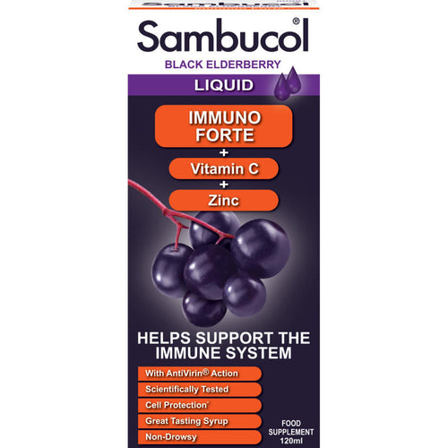 12 Sambucol Immuno Forte Liquid 12 Pack