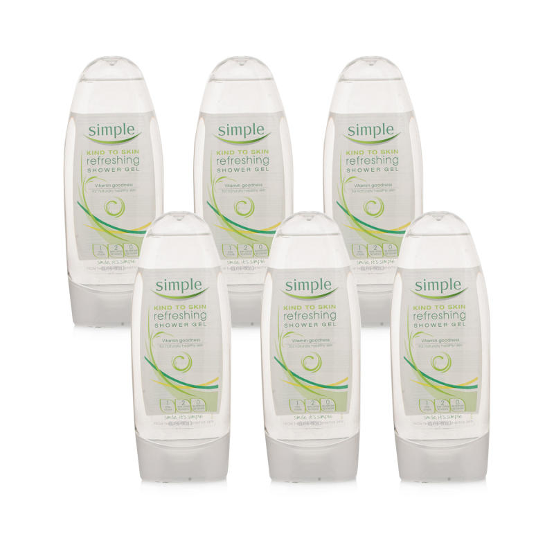 Simple Refreshing Shower Gel 6 Pack