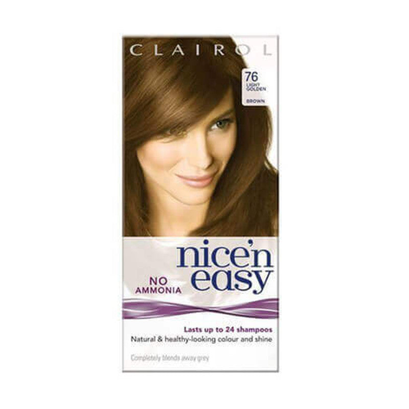 Clairol Nice 'n Easy No Ammonia Hair Dye Light Golden Brown 76