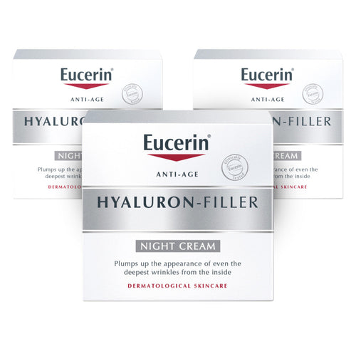Eucerin Hyaluron-Filler Night Cream - 3 Pack