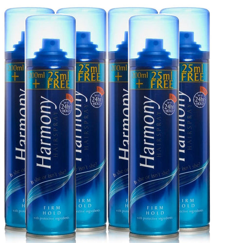 Harmony Hairspray Firm Hold 225ml - 6 Pack