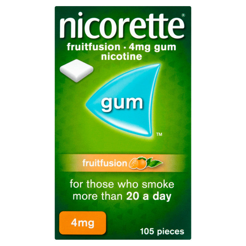 Nicorette Gum Fruit Fusion 4mg 105 Pieces