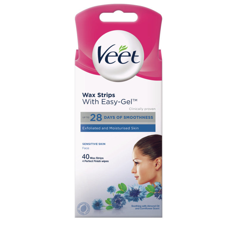 Veet Cold Wax Strips Face Sensitive