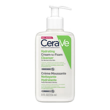Load image into Gallery viewer, CeraVe Hydrating Cream to Foam Cleanser