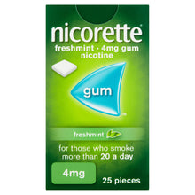 Load image into Gallery viewer, Nicorette 4mg Freshmint Chewing Gum- 25 Pieces