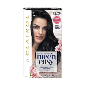 Clairol Nice 'N Easy Natural Black 2 Permanent Hair Colour