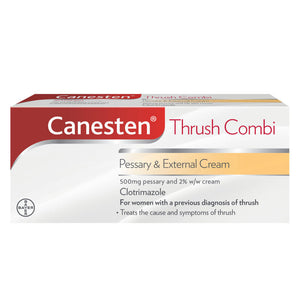 Canesten Combi Pessary & 2% Cream for Vaginal Thrush - 10g