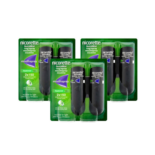 Nicorette QuickMist Freshmint 1mg Mouthspray Duo Triple Pack