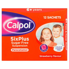 Load image into Gallery viewer, Calpol Six Plus Sugar Free Suspension Sachets