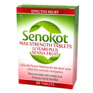 Senokot Max Strength Tablets 12 Years Plus