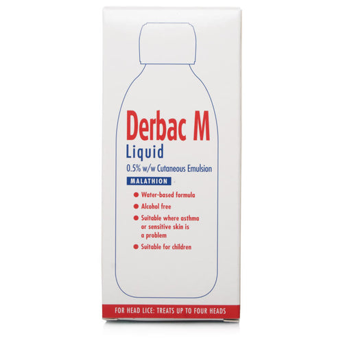Derbac M Liquid for Head Lice & Nits - 150ml