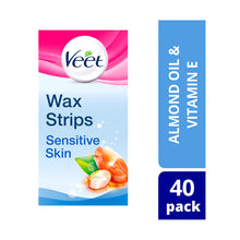 Load image into Gallery viewer, Veet Wax Strips Legs Sensitive Skin