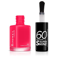 Load image into Gallery viewer, Rimmel 60 Seconds Super-Shine Nail Polish Coralicious 430