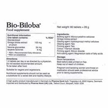 Load image into Gallery viewer, Pharma Nord Bio-Biloba® 100mg Extract – Highest Antioxidant Content 60 Tabs