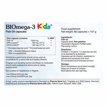 Load image into Gallery viewer, Pharma Nord Omega 3 Kids Bio-Marine Kind 80 Capsules