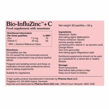 Load image into Gallery viewer, Pharma Nord Bio-InfluZinc Plus C - Pack of 90 Pastilles