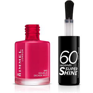 Rimmel 60 Seconds Super-Shine Nail Polish Double Decker Red 310