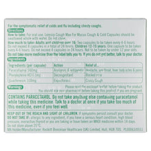 Load image into Gallery viewer, Lemsip Cough Max For Mucus Coughs &amp; Colds Capsules