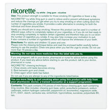 Load image into Gallery viewer, Nicorette 2mg Icy White Whitening Chewing Gum- 210 Pieces